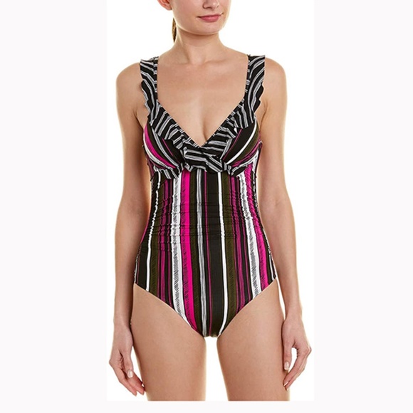 Anne Cole Other - Anne Cole Women's Flounce Open Back Swimsuit 16